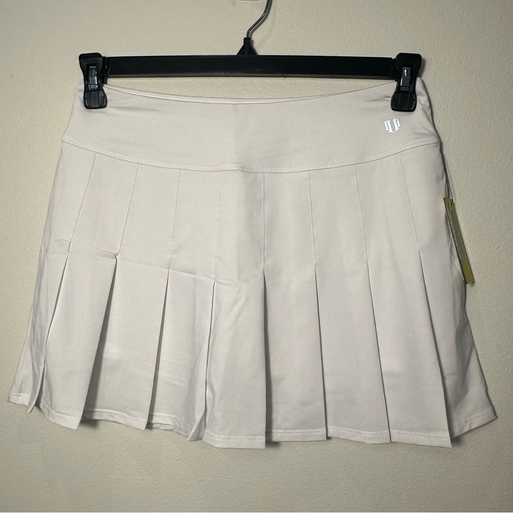 NWT White Pleated Tennis Skort womens size medium